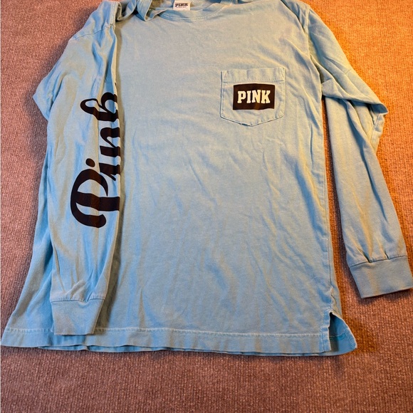 PINK Victoria's Secret Teal Shirt 1232 - Picture 1 of 5